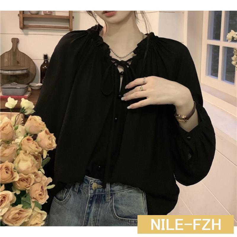 シャツ ブラウス レディース 40代 50代 春 夏 春夏 オフィス おしゃれ 無地 Vネック 長袖 パフスリーブ トップス 5,292円