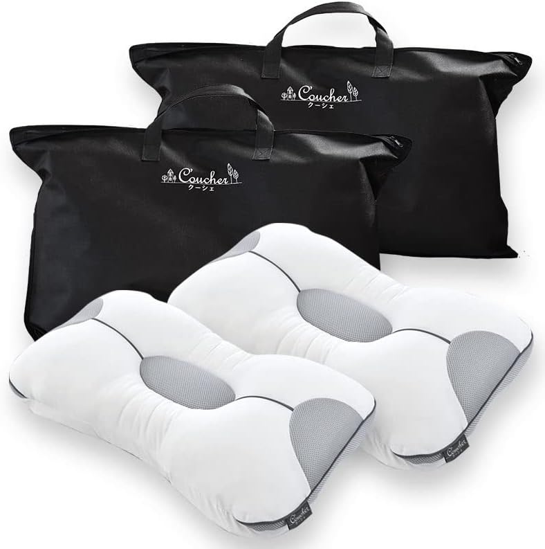 西川 (Nishikawa) 枕 パイプ枕 わた枕 【高さ調節5カ所×調節シート4枚】 西川 × こだわり安眠館 2個セット 洗える枕 「クーシェ」 やわらかめ グレー 横向き寝対応 高さ調節