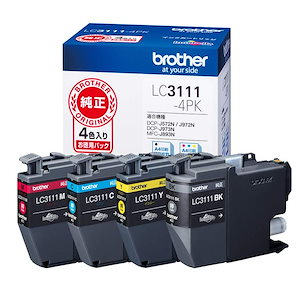 brother純正インクカートリッジ4色パック LC3111-4PK 対応型番:DCP-J987NDCP-J982NDCP-J587N