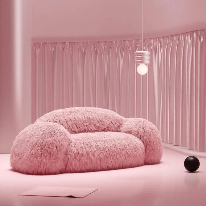 INS ふかふか雲のソファ 北欧風会所ベッドルーム 撮影スタジオ 高級ソファ 個性的なソファー