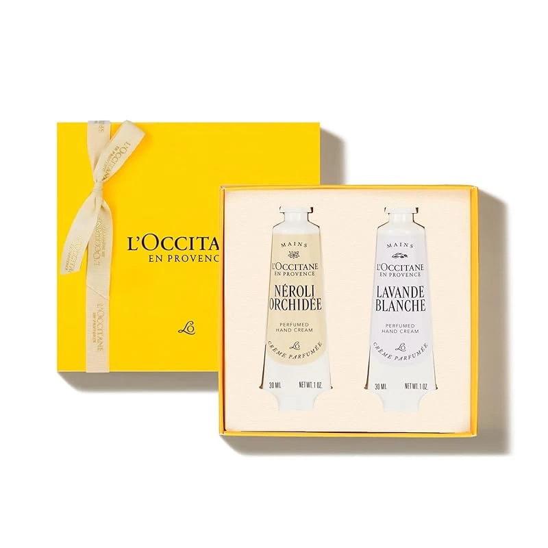 【即納】ロクシタン(LOCCITANE) ラヴァンドブランシュ[ホワイトラベンダー]＆ネロリオーキデ ハンドデュオ ハンドクリーム2本ギフトセット 誕生日 女性 男性 人気 送別 クリスマス プレゼ