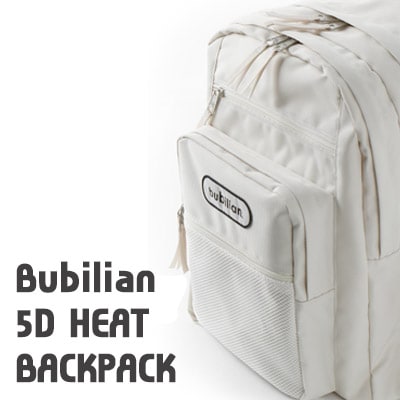 [BUBILIAN] 5D HEAT BACKPACK / Cream / 韓国ストリートブランド/韓国と日本のベストセラーバッグ