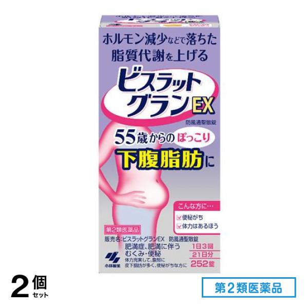 第２類医薬品 ビスラットグランEX 防風通聖散錠 252錠 (21日分) 2個セット防風通聖散(肥満・むくみ)