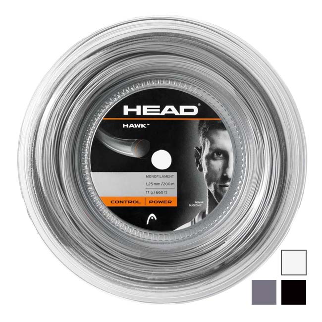 ヘッド(HEAD) HAWK ホーク (1.20mm／1.25mm／1.30mm) 200Mロール 硬式テニスガットポリエステルガット 281113(15y8m)
