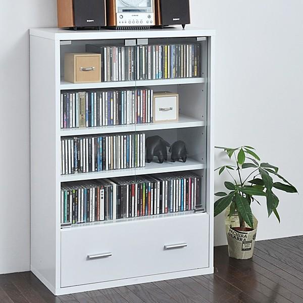 ガラスキャビネット 引き出し付き シンプル コンパクト 小さい 収納棚 収納ラック ディスプレイ コレクションケース おしゃれ ホワイト 白 木目 北欧 ガラス扉