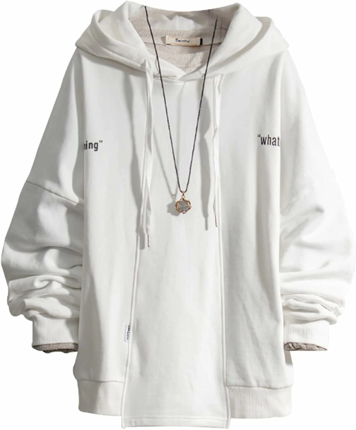 プルオーバー 男性 レディース 長袖 パーカー ヒップホップ系 フード付き 柔らかい ビッグシルエット 伸縮性 保温 吸汗性 丈長め カジュアル クール 流行し コンフォート トップス アウター 体型