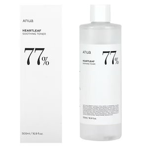 [韓国化粧品]Anuaドクダミ 77％ スージングトナー 500ml(敏感肌の鎮静化粧水)