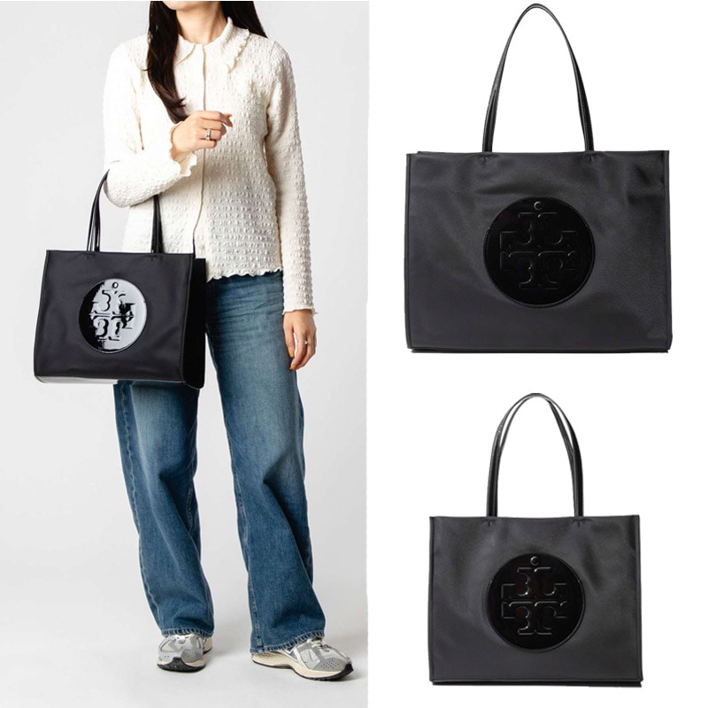 ロゴ入りトートバッグ NYLON ELLA PATENT NYLON TOTE 178708 178709