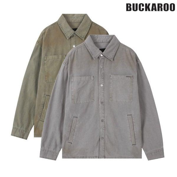 [驪州店] 男性コットンビンテージウォッシングツーポケットシャツ(B251SH341P)