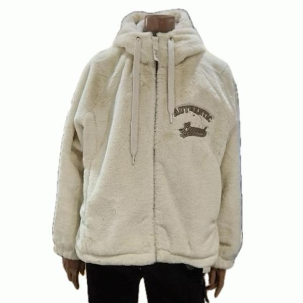 JEEP 女性ミンクファー フード付きジャンパー フリース ジップアップ_1_A JN4TZF452_1