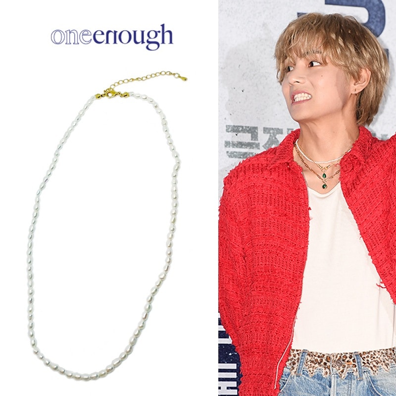 bts v着用 Be Love Pearl Necklace