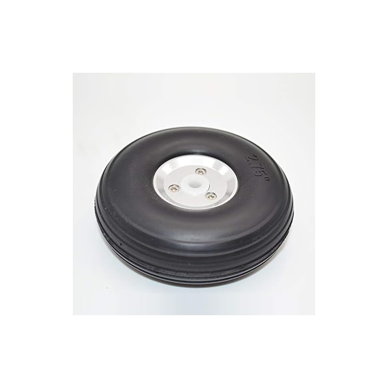 1のペア RC飛行機PUホイール アルミコア (2.75in)