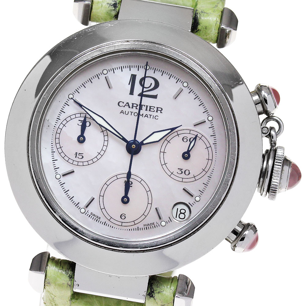 カルティエ CARTIER W3106599 パシャC クロノ 2003年 クリスマス限定 自動巻き ボーイズ _866452【中古】