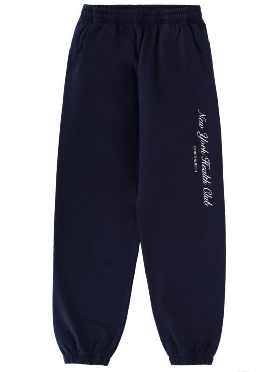 SPORTY & RICH Men Straight Pants PA03666043BL106 DARKNAVY BLUE