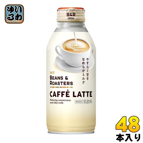 UCC BEANS＆ROASTERS カフェラテ 375g ボトル缶 48本 (24本入×2 まとめ買い)