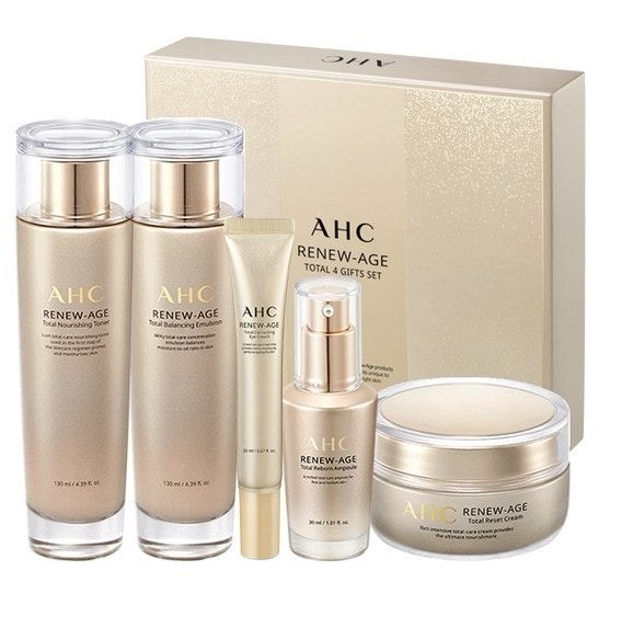 リニューエイジトータル4種+アイクリーム20ml(トナー130mlマルジョン130mlアンプル30mlクリーム50ml)光彩弾力,エイジングケア,しみ,毛穴ケア, クリーム,しわ,ツヤ肌