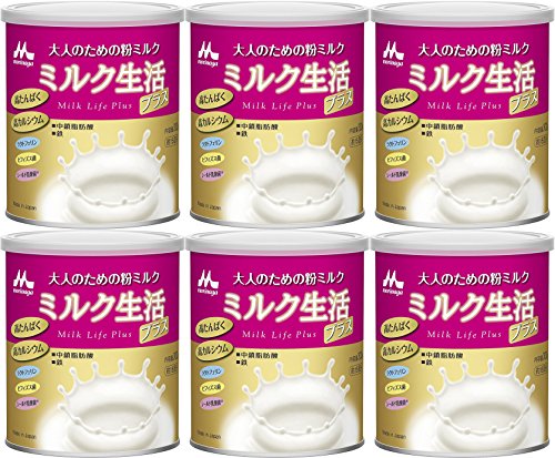 森永乳業 大人のための粉ミルク ミルク生活プラス 300g × 6缶