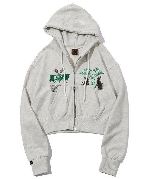 2 WAY BUNNY CROP HOOD ZIPUP oatmeal 10,049円