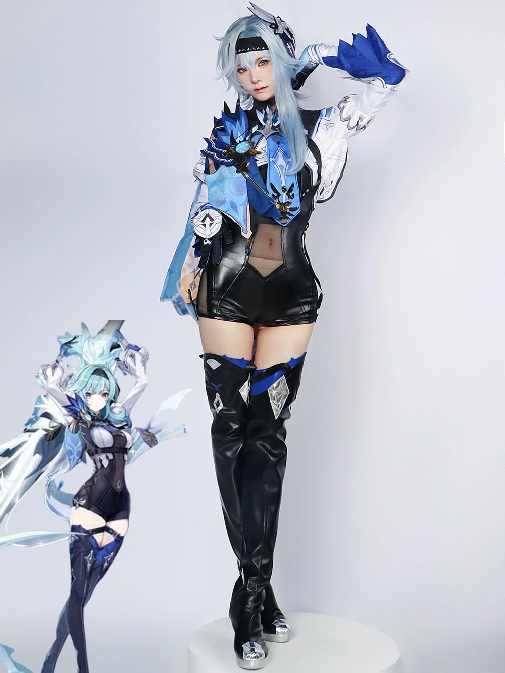 メガ割 优菈·劳伦斯 セットアップ Genshin コスプレ rence Law Eula 原神 エウルア・ローレンスイベント用品 変装 仮装 6,524円