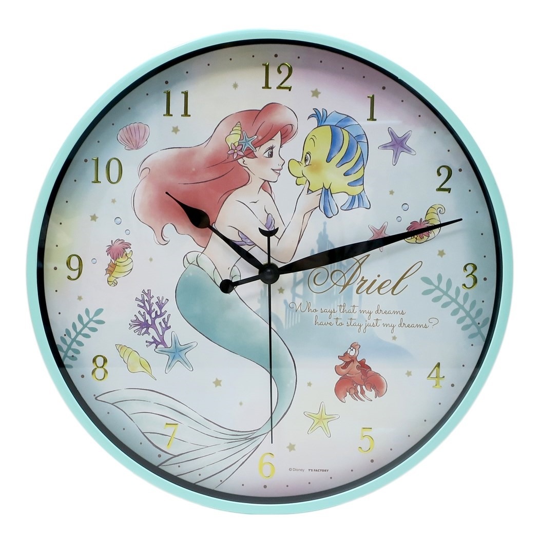 リトル・マーメイド アリエル 時計 壁掛け時計 StoryCollecition Qoo10] リトルマーメイド アリエル 壁掛け時計 : 家具・インテリア