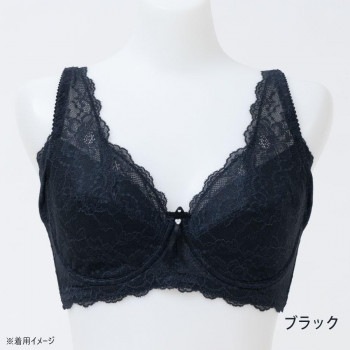 TAMURA yauco 脇高ワイヤー入り フルカップブラジャー ブラック D70 YTA22