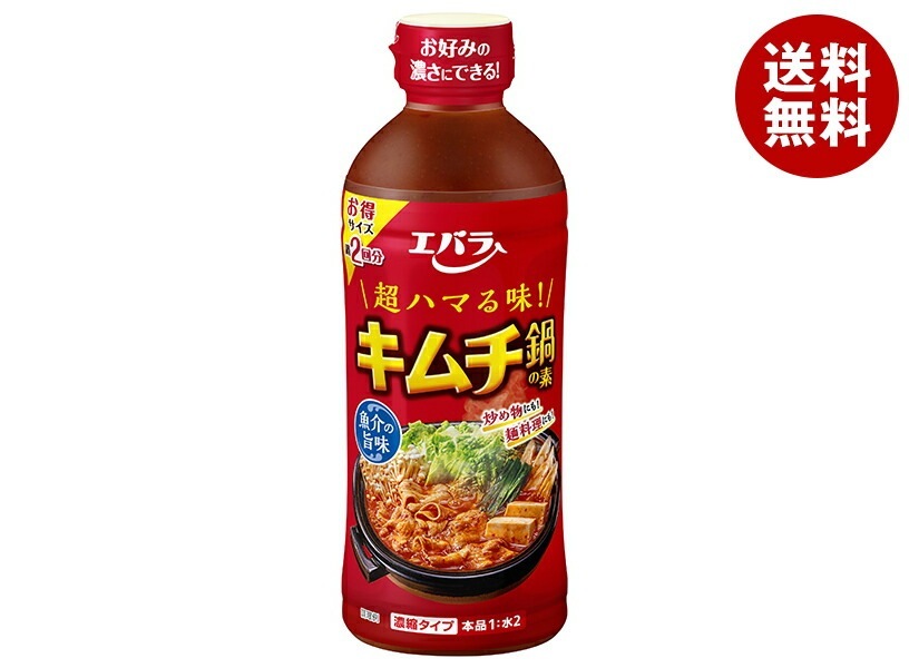 エバラ食品 キムチ鍋の素 500ml＊12本入＊(2ケース)