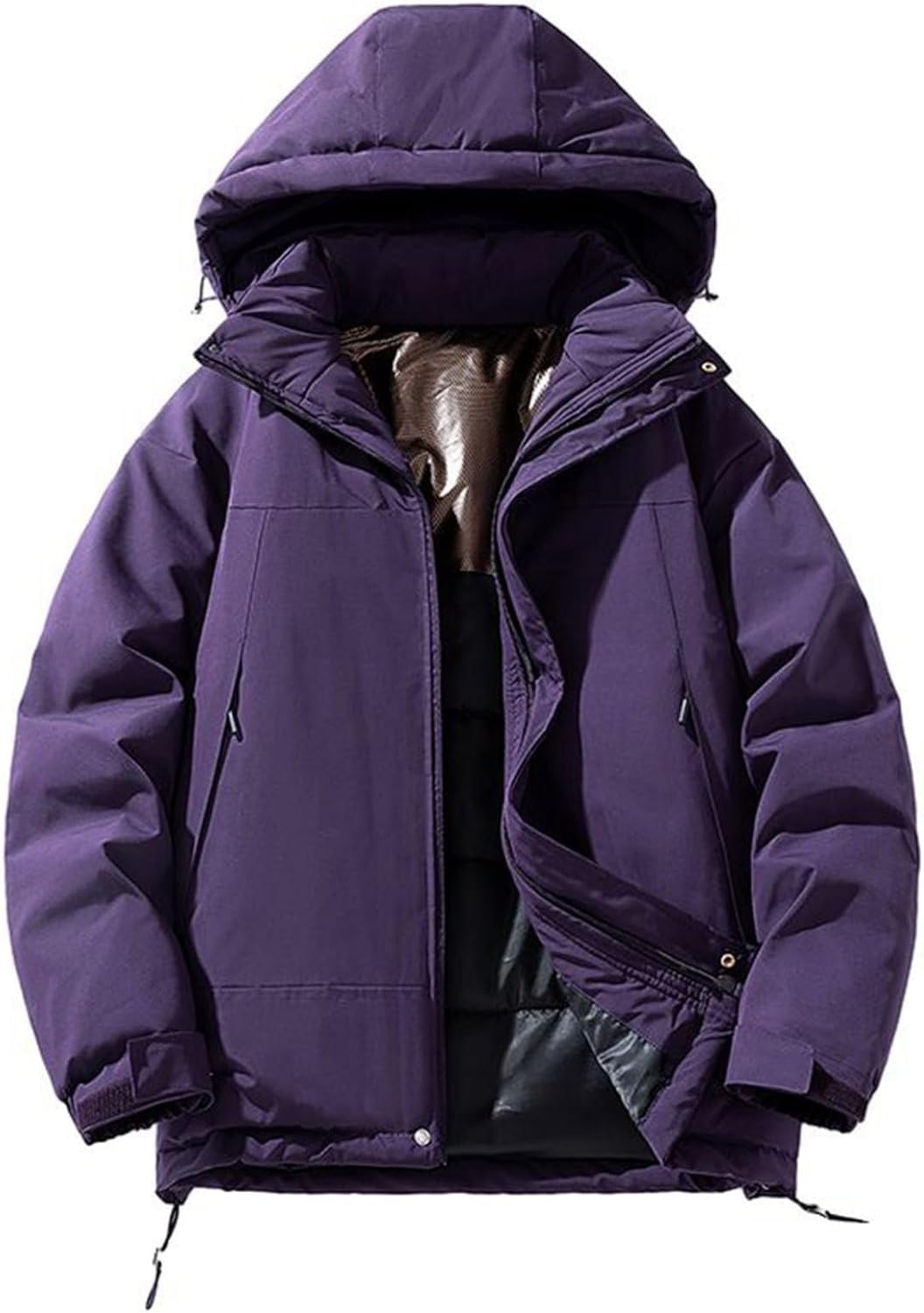 秋冬コート 暖かい服 厚手 防寒 防風 ハイネック 保温ジャケット ブルゾン メンズ レディース フード付き 長袖 大きいサイズ ショート丈 20代 ファッション お誕生日 プレゼント アウター