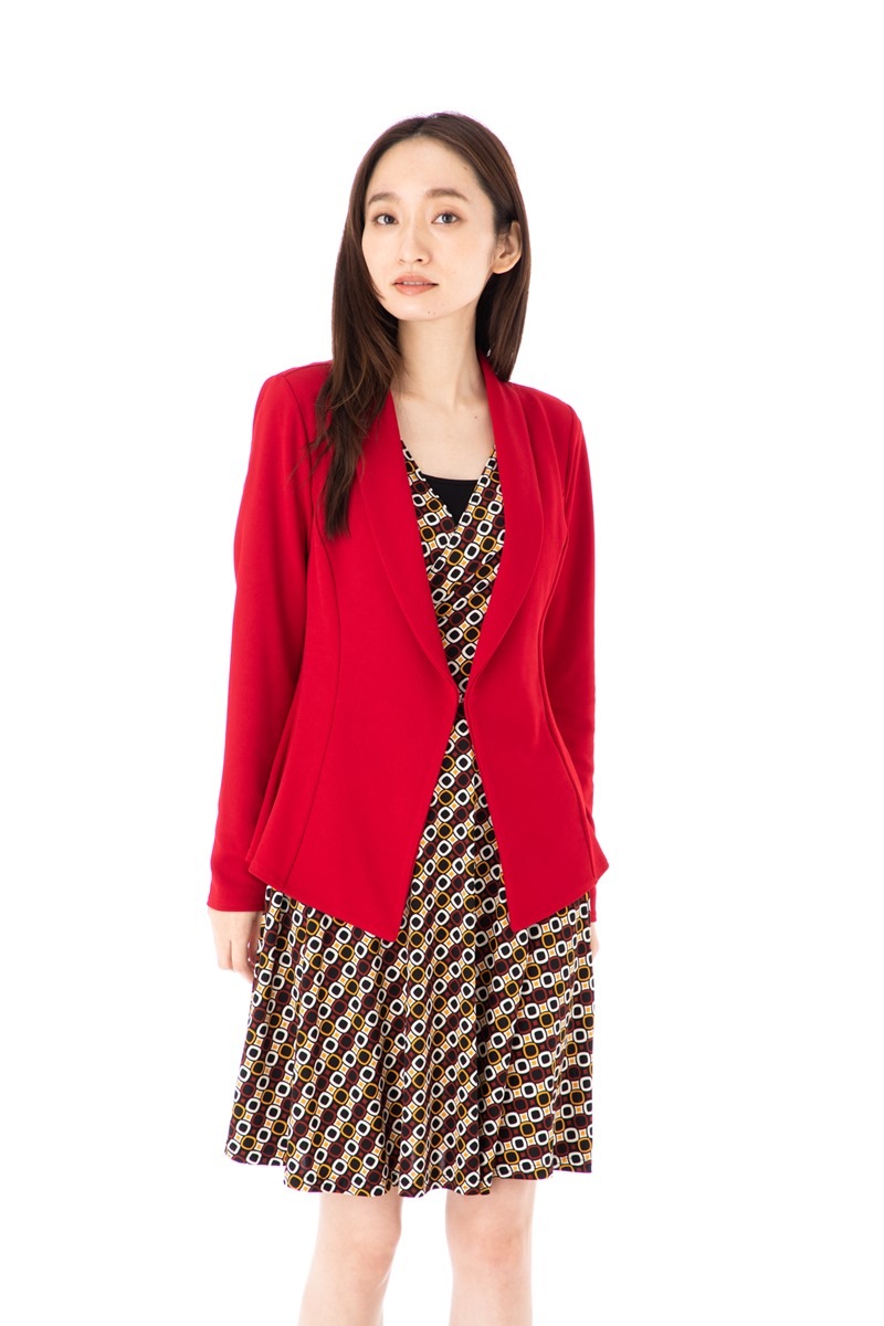 ファス(FAS)ジャケット T1 T2 T3 T4サイズ レディース 長袖 ミドル丈 上品 Fille A Suivre
