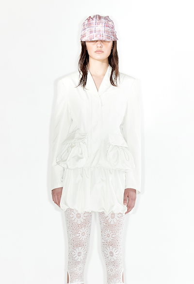 SISE シセ 最高傑作 18SS バックプリントサテンガウンコート SISE シセ 最高傑作 18SS バックプリントサテンガウンコート
