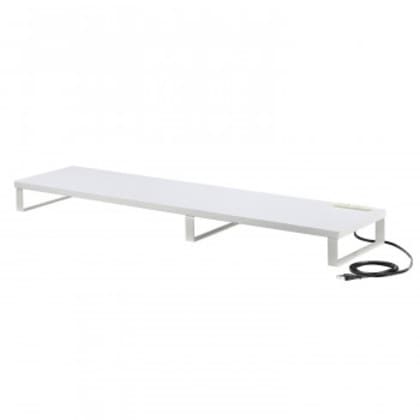 サンワサプライ コンセント付きモニター台 W1000 ホワイト MR-LC213W