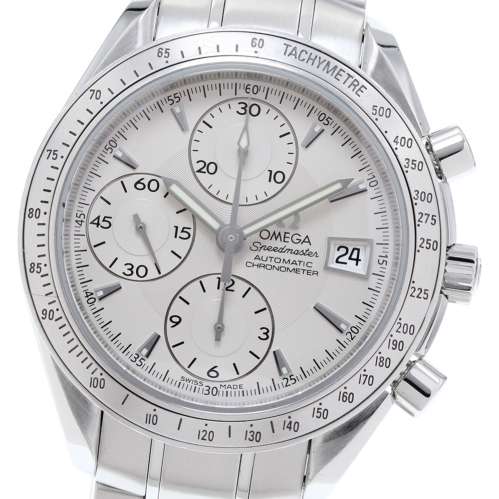 オメガ OMEGA 3211.30 スピードマスター デイト クロノグラフ 自動巻き メンズ 保証書付き_903236【中古】