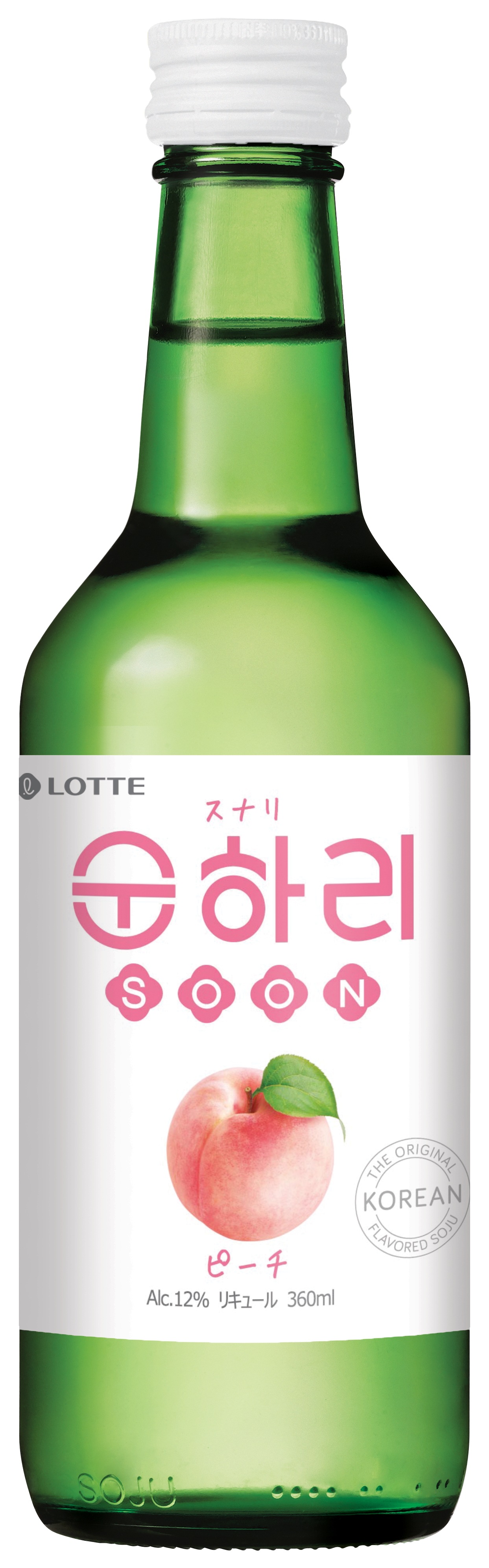 スナリ ピーチ味　360ml 12度ｘ20本　韓国酒　焼酎　韓国焼酎　 순하리 복숭아맛　한국소주 과일맛소주　果物酒