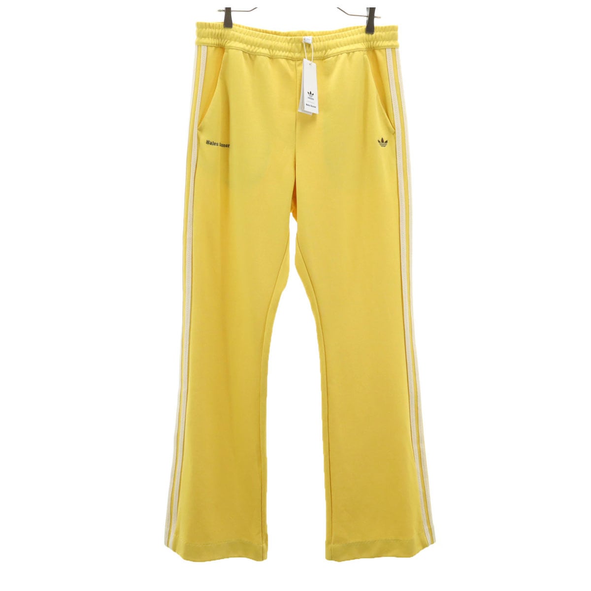 未使用 adidas Originals アディダスオリジナルス WALES BONNER ウェールズボナー コラボ トレフォイルロゴ トラックパンツ O イエロー メンズ 古着