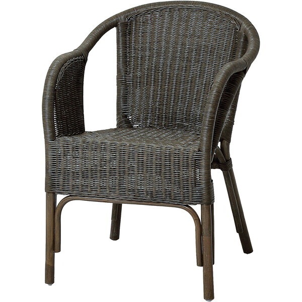 ラタンスタッキングチェア ブラウン 73603 メーカー直送