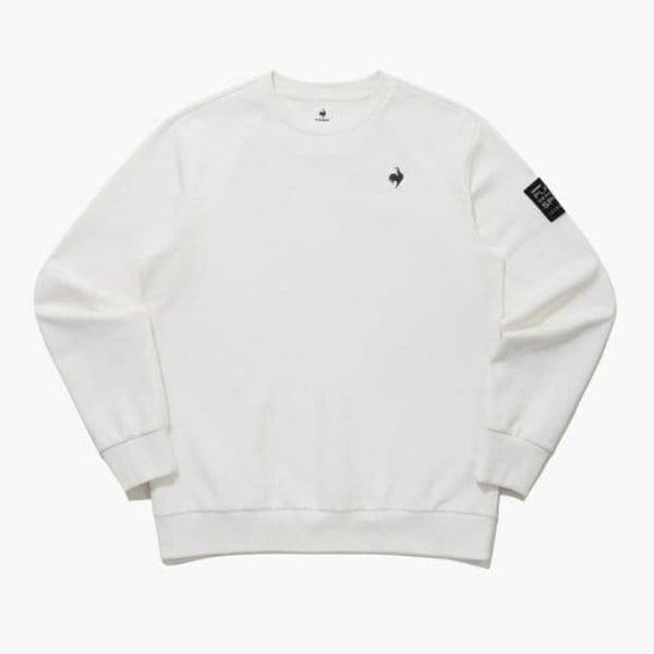 長袖Tシャツ NQJ QP423EFSN1-CRM 綿起毛スパンデックス スウェットシャツ CREAM