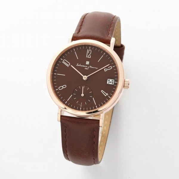 取寄品 正規品 Salvatore Marra 腕時計 SM21110-PGBR