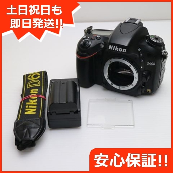 美品 Nikon D600 ブラック ボディ デジ1 Nikon 60