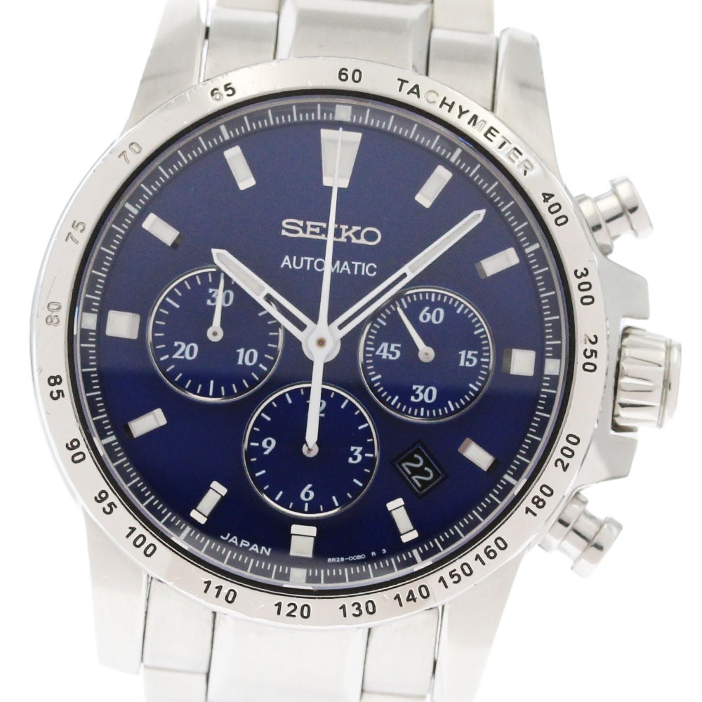 セイコー SEIKO SAGK007/8R28-00B0 ブライツ フェニックス メカニカル デイト クロノグラフ 自動巻き メンズ _867468【中古】