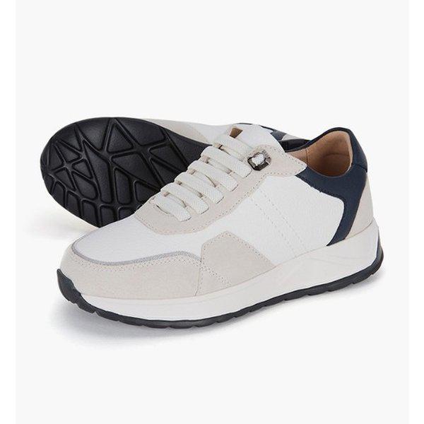 女性カジュアルカラーコンビスニーカー 522351 AB ネイビー