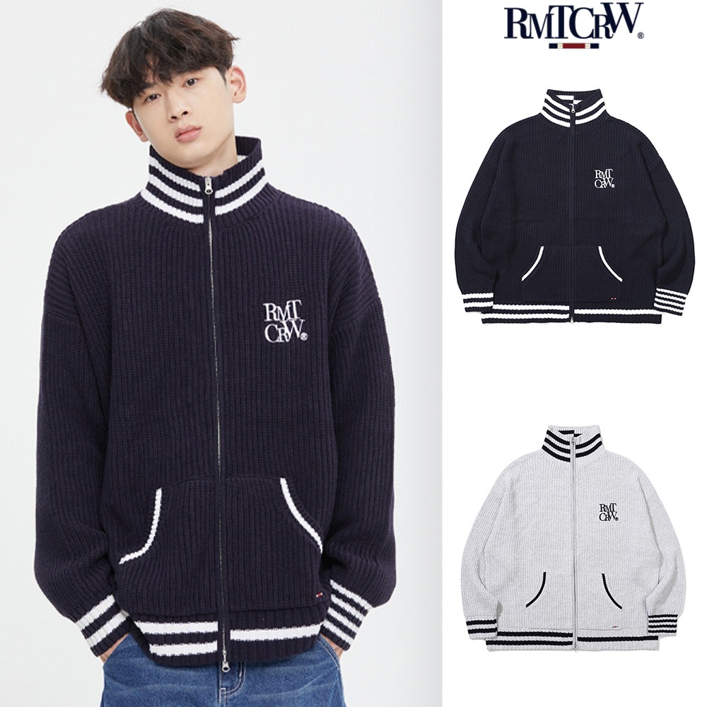 【ROMANTIC CROWN】HEAVY GAUGE KNIT ZIP UP