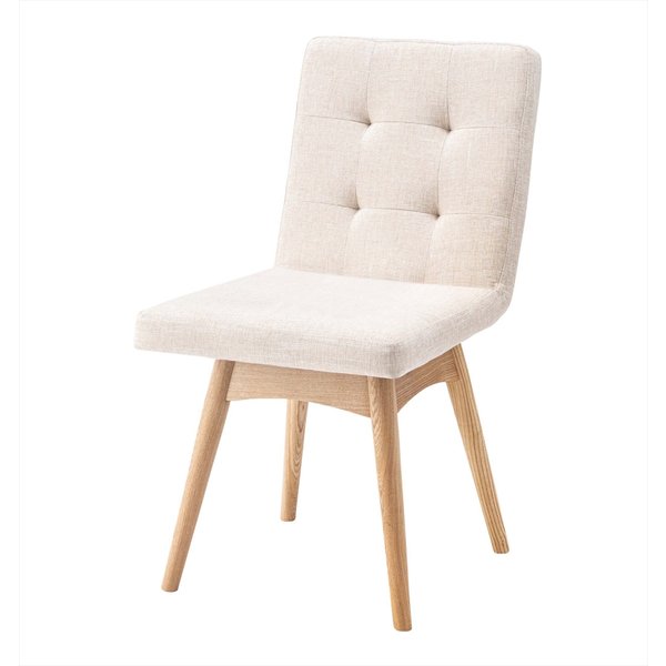 北欧ナチュラルなアッシュとファブリックの回転ダイニングチェア 北欧 ナチュラル チェア ダイニングチェア ダイニング キッチン ダイニングキッチン