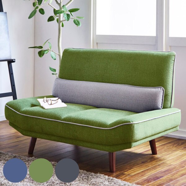 ソファ 二人掛け 幅130cm 耐ひっかき傷 ファブリック 脚付き コンパクト