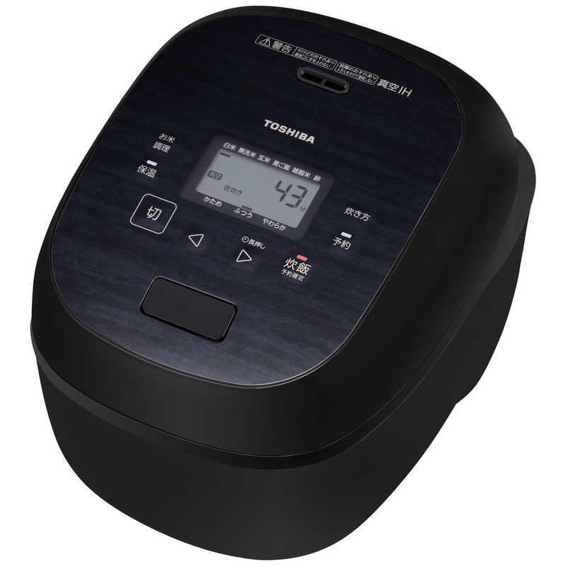 東芝　TOSHIBA　炊飯器 5.5合 炎匠炊き 真空IH 銅かまど丸釜 グランブラック　RC-10RXB-K
