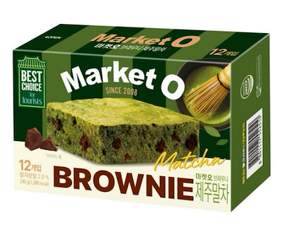 Qoo10] マーケットO 韓国お菓子 リアルブラウニー 済州抹茶（ : 食品