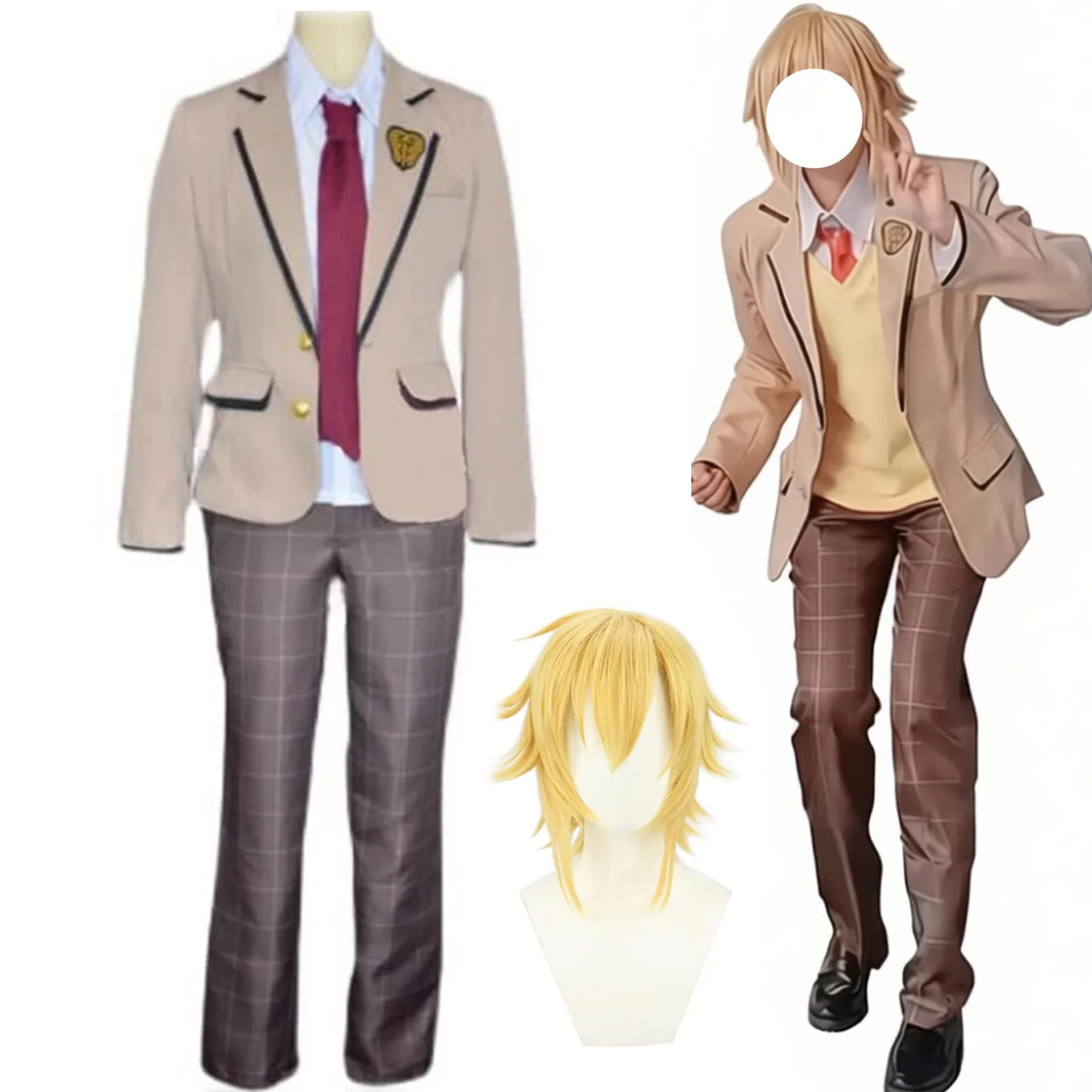 卯月コウ コスプレ 衣装 制服 Vtuber にじさんじ うづきこう 1期生 卯月 コウ コスプレ衣装 ユニフォーム ハロウィン イベント 学園祭 お祭り クリスマス 服 ウィッグ 追加可能