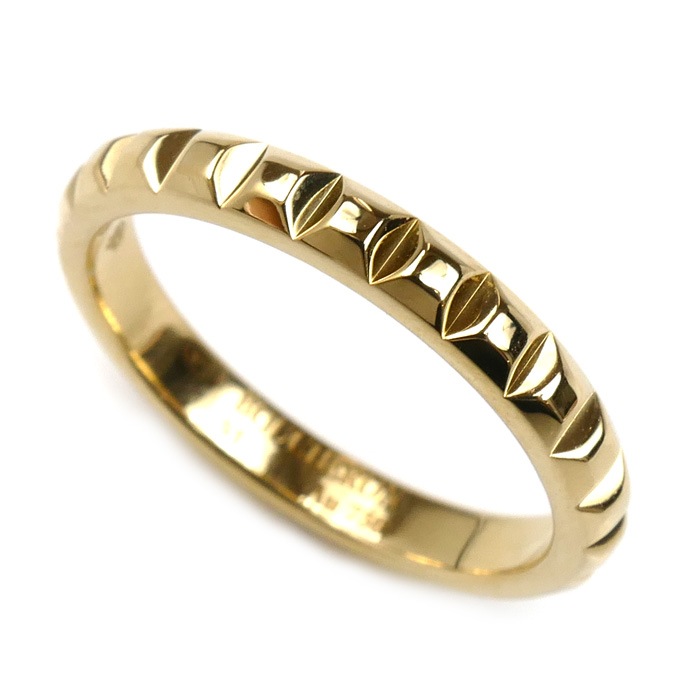 Boucheron ブシュロン K18YG イエローゴールド クルドパリ ミディアム リング・指輪 JAL00008 11号 51 3.3g レディース 中古 美品