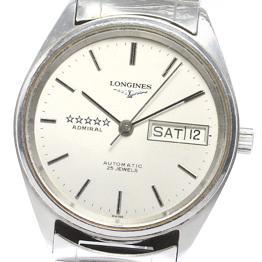 ロンジン LONGINES L7.634.4 アドミラル 5スター デイデイト cal.L636.5 自動巻き メンズ 保証書付き_765675【中古】