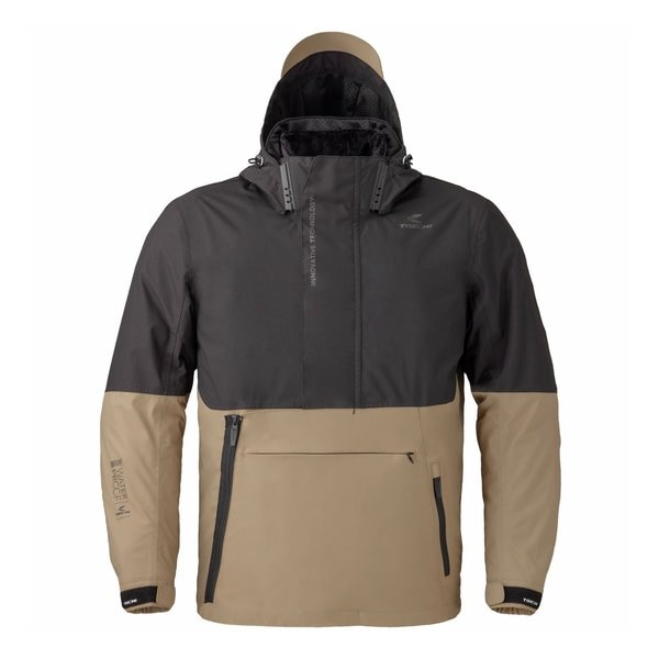 バイク用 モトレック オールシーズンパーカ チノ/ブラック/XLサイズ RSJ733BR91XL