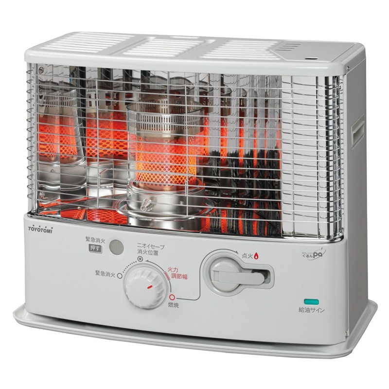 トヨトミ TOYOTOMI 反射形 電池レス 石油ストーブ ホワイト 木造8畳まで RS-G3024-W