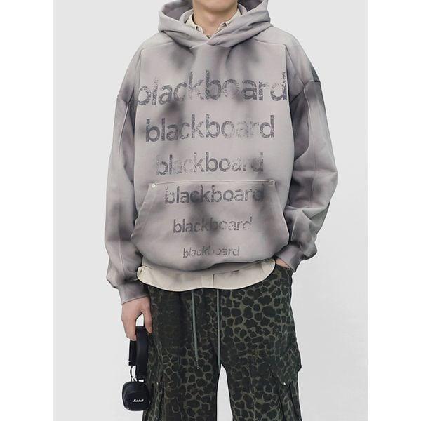 メンズ ダーティ ウォッシング パーカー 長袖 レタリング Tシャツ SABM001_P390804455